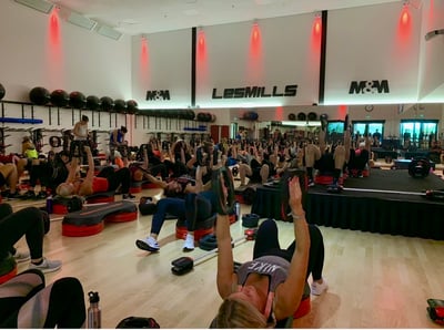 Les Mills Live -tapahtuma Turussa M&M Kuntotalolla 7.9.2019.