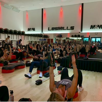 Les Mills Live -tapahtuma Turussa M&M Kuntotalolla 7.9.2019.