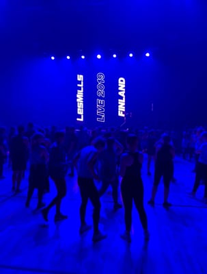 Les Mills Live -tapahtuma Turussa M&M Kuntotalolla 7.9.2019.