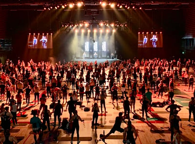 Les Mills Live -tapahtuma Turussa M&M Kuntotalolla 7.9.2019.